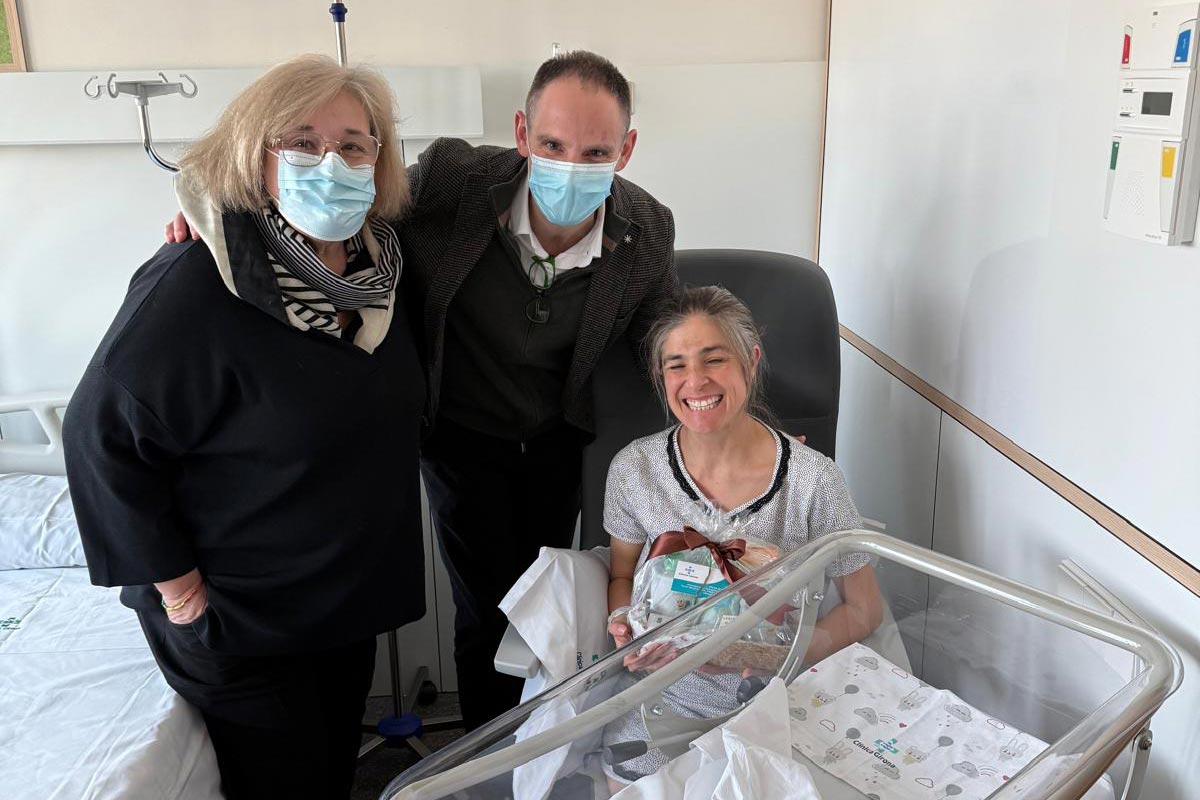 The first baby born in Catalonia is called Biel and was born at Girona Clinic.