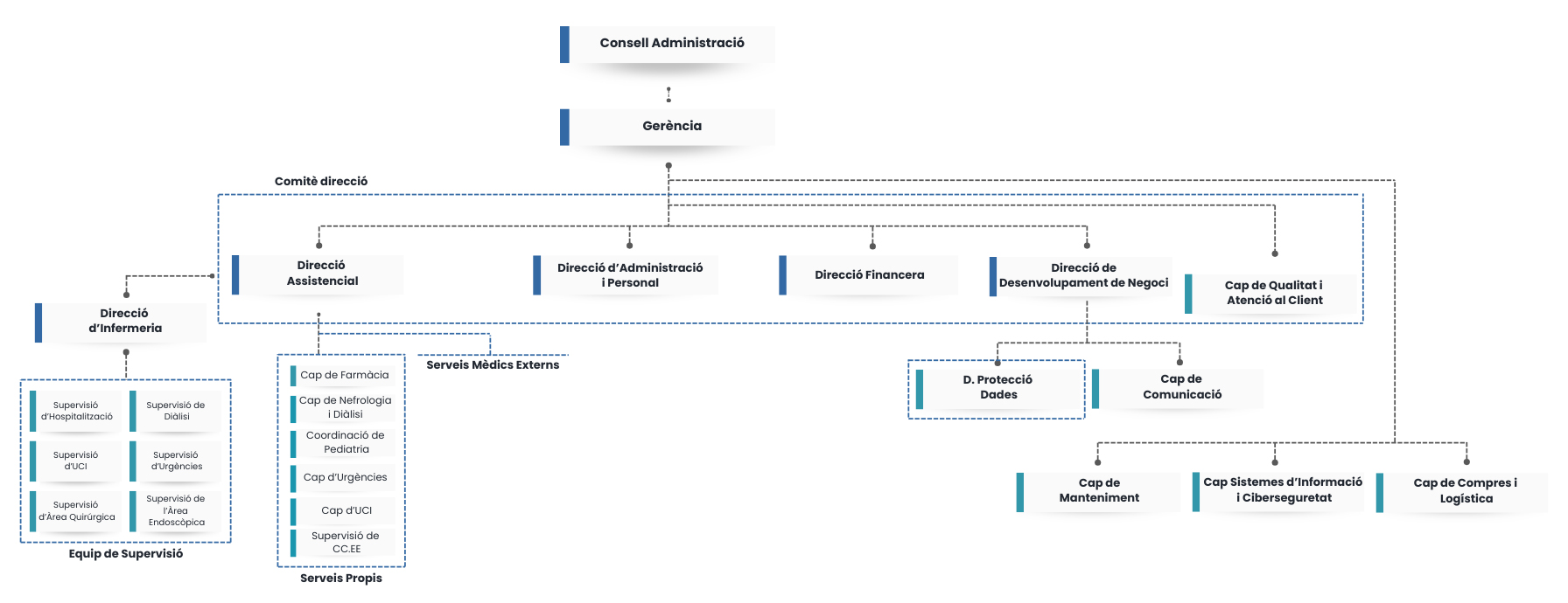 Organogram Clínica Girona March 2026